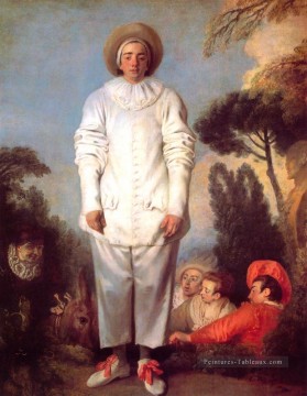 Pierot Jean Antoine Watteau Peinture à l'huile